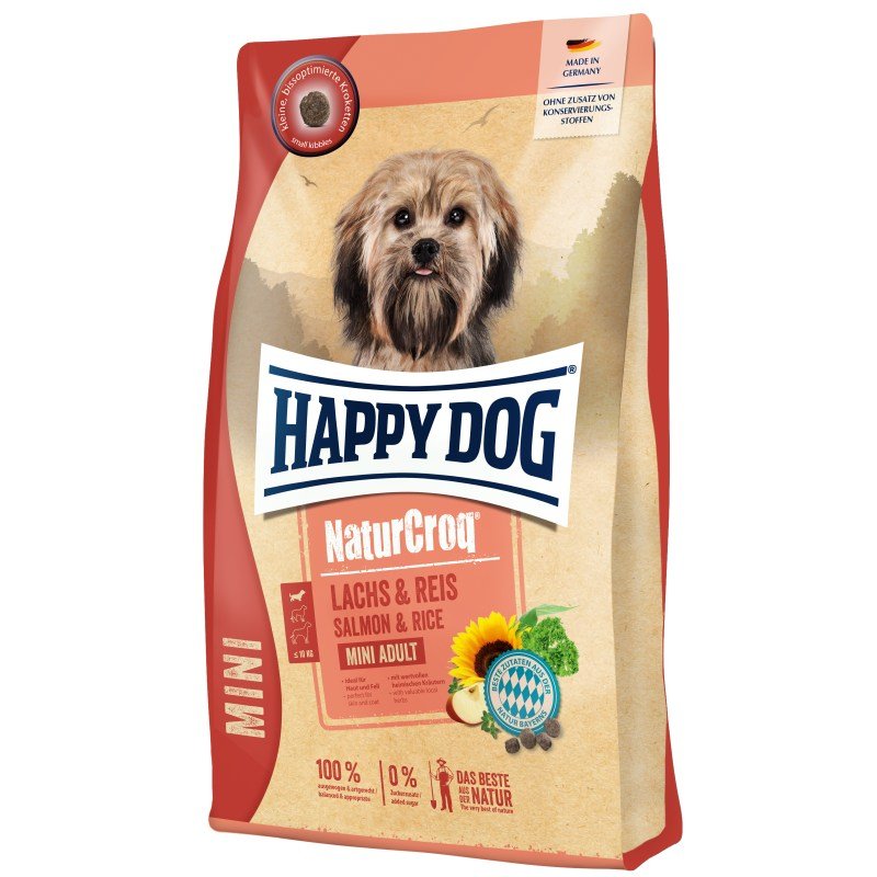 Happy Dog Hunde Trockenfutter NaturCroq Mini Lachs & Reis 4 kg