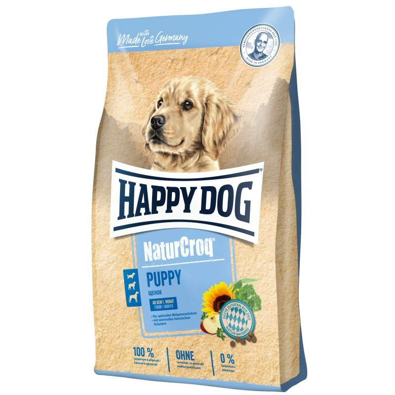 Happy Dog Hunde Trockenfutter NaturCroq Puppy 1 kg x 4 Stk.