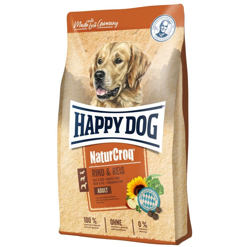 Happy Dog Hunde Trockenfutter NaturCroq Rind & Reis 15 kg