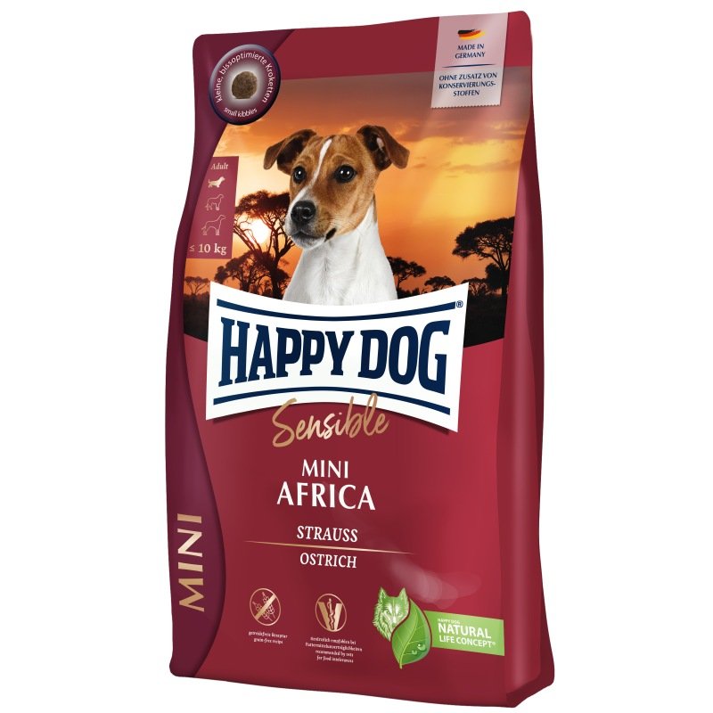 Happy Dog Hunde Trockenfutter Sensible Mini Africa 300 g x 6 Stk.