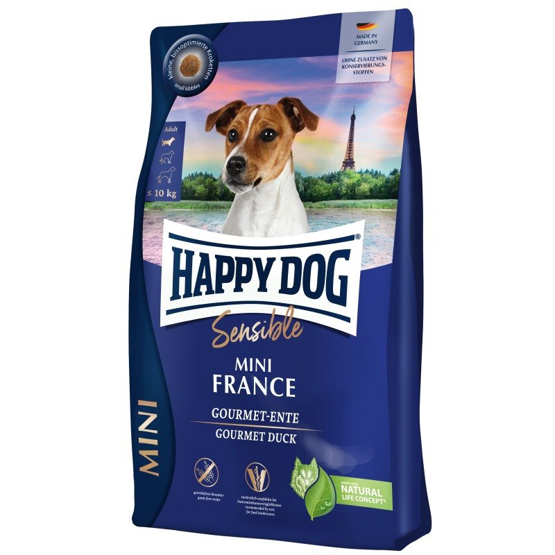 Happy Dog Hunde Trockenfutter Sensible Mini France 4 kg