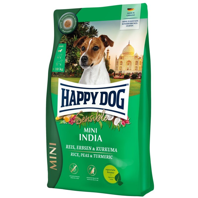 Happy Dog Hunde Trockenfutter Sensible Mini India 300 g x 6 Stk.