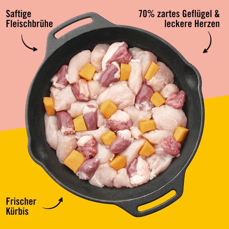 Dogs'n Tiger Katzen Nassfutter Frohsinn Geflügel 400 g