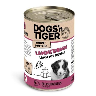 Dogsn Tiger Welpen Nassfutter Lammfromm Lamm 400g