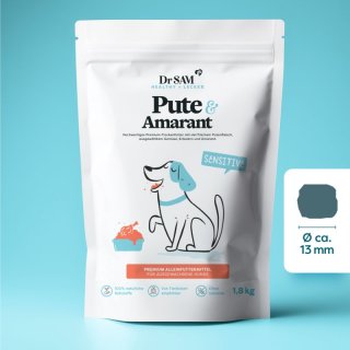 Dr. Sam Hunde Trockenfutter Pute & Amarant