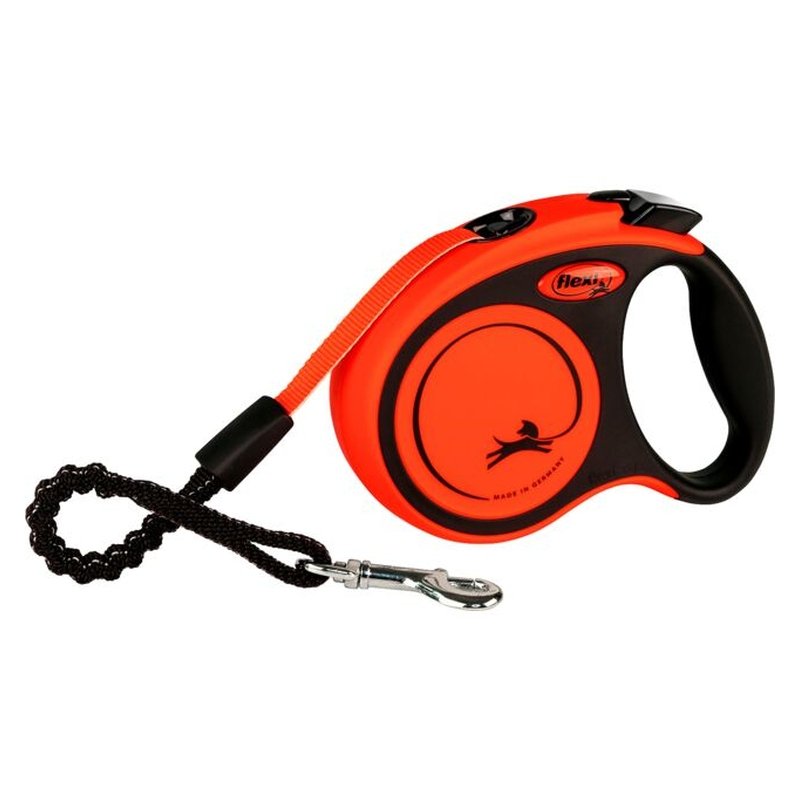 Flexi Hundeleine XTREME Gurt Schwarz / Orange XS 3m 15kg