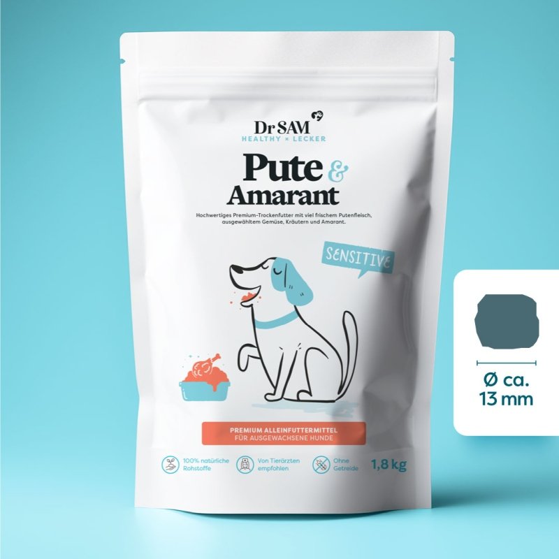 Dr. Sam Hunde Trockenfutter Pute & Amarant 1,8kg