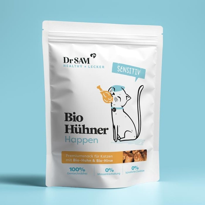 Dr. Sam Katzen Snack Hühner Happen 80g