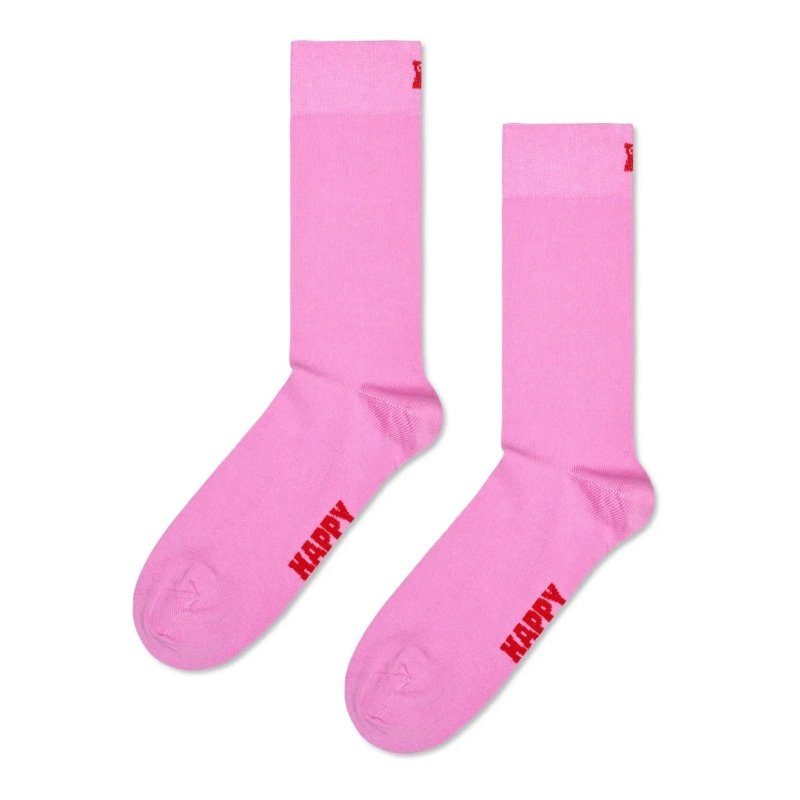 Happy Socks Solid Sock Pink 36-40