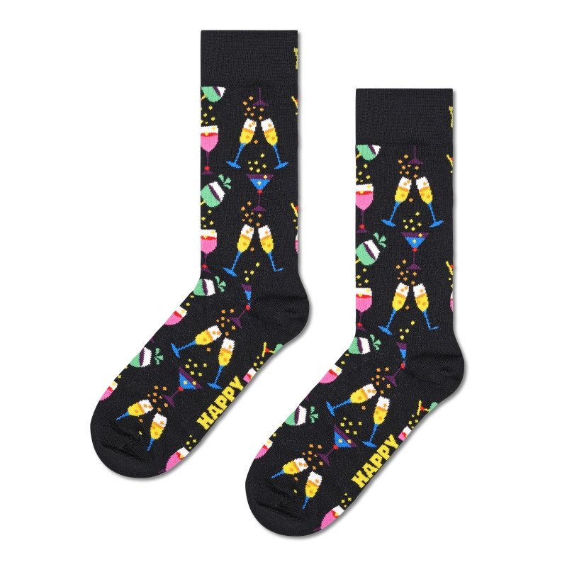 Happy Socks Cheers Sock Black 36-40