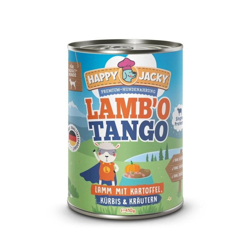 Happy Jacky Hunde Nassfutter Lamb'o Tango 410g