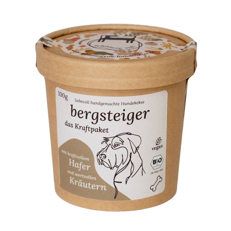 Schnauze voll Hundekeks Bergsteiger Bio Ringe 100g