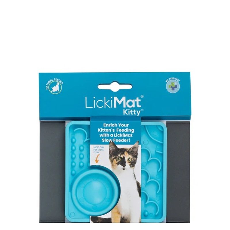 LickiMat Leckmatte Kitty Türkis 10 x 10cm