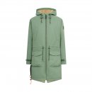 Derbe Damen Regenjacke Phoebholm Dog Hedge Green/Caramel