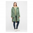 Derbe Damen Regenjacke Phoebholm Dog Hedge Green/Caramel