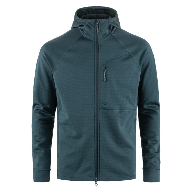 Fjällräven Herren Jacke Abisko Grid Fleece Mountain Blue M