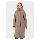 Didriksons Damen Parka Leya Long Mocha Brown