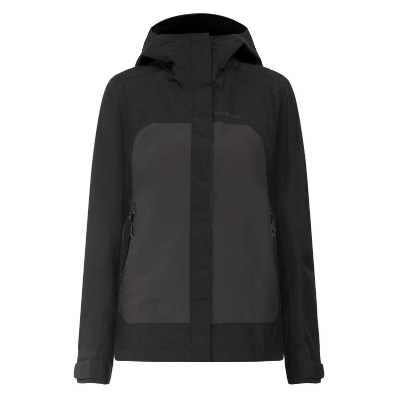 Didriksons Damen Regenjacke Grit Black 42