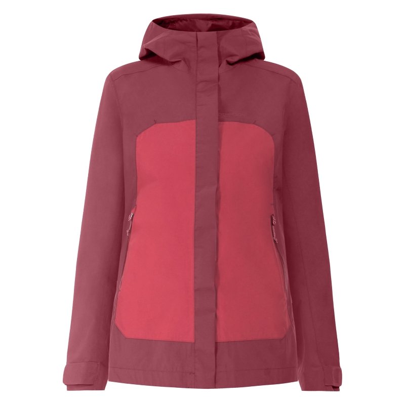 Didriksons Damen Regenjacke Grit Anemon Red 38