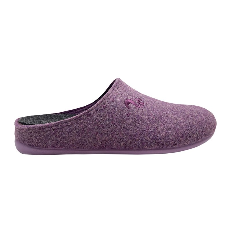 thies 1856 ® Damen Schuh Recycled PET Slipper Vegan Aubergine 37