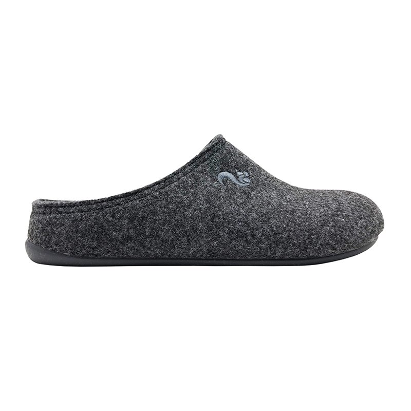 thies 1856 ® Herren Schuh Recycled PET Slipper Vegan Dark Grey 41