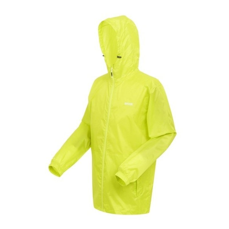 Regatta Herren Pack It III Leichte Wasserdichte Walkingjacke Citron Lime L