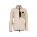 Arrak Damen Fleecejacke Sherpa Wei&szlig;