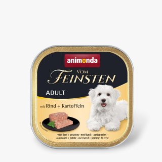 Animonda Hunde Nassfutter Vom Feinsten Adult mit Rind + Kartoffeln 6x150 g