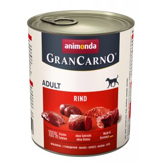 Animonda Hunde Nassfutter GranCarno Adult Rind 6x800 g