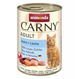 Animonda Katzen Nassfutter Carny Adult Huhn + Lachs 6x400 g