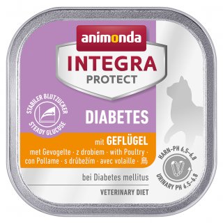 Animonda Katzen Nassfutter INTEGRA PROTECT Diabetes Adult mit Geflügel 6x100 g