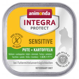 Animonda Katzen Nassfutter INTEGRA PROTECT Sensitive Adult Pute + Kartoffeln 6x100 g