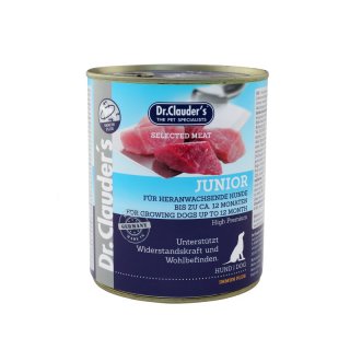 Dr.Clauder´s Hunde Nassfutter Selected Meat Junior 6x800g