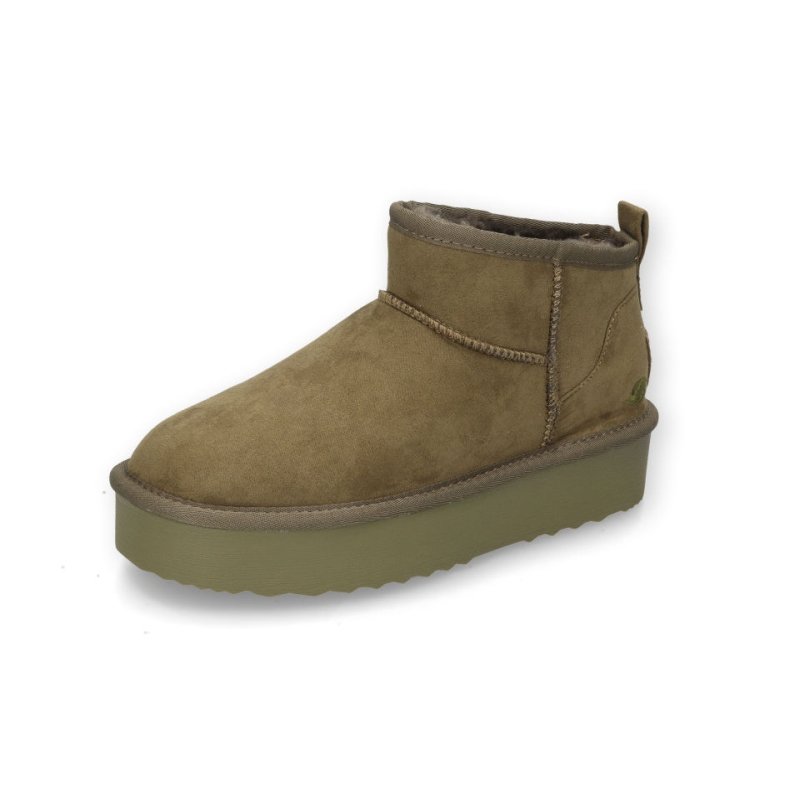 Dockers Damen Boots Gefüttert Oliv 39