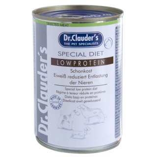 Dr.Clauder´s Hunde Nassfutter Special Diet Low Protein 6x400g