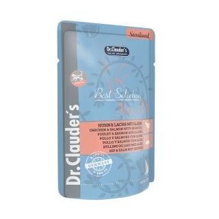 Dr.Clauder´s Katzen Nassfutter Best Selection Sterilised No 34 Huhn & Lachs mit Algen 6x85g