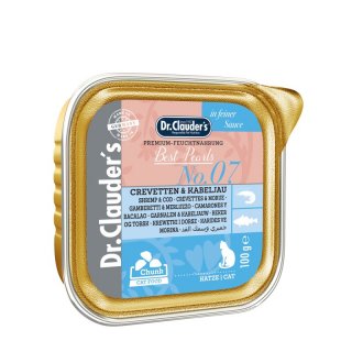 Dr.Clauder´s Katzen Nassfutter Crevetten & Kabeljau 6x100g