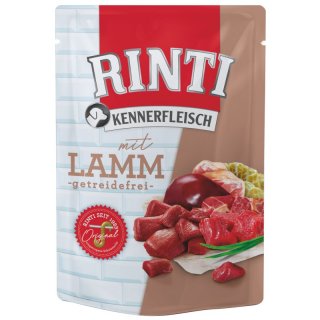 Rinti Hunde Nassfutter Frischebeutel Kennerfleisch Lamm 6x400g