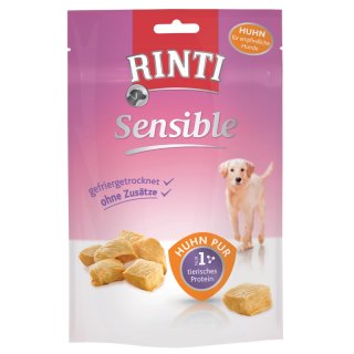 Rinti Hunde Snacks Beutel Sensible gefriergetrocknetes Huhn pur 3x120g