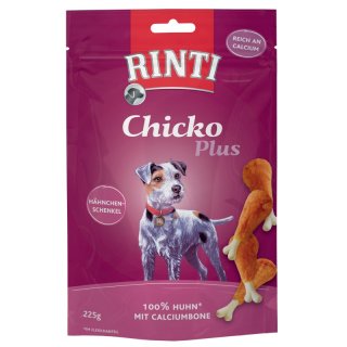 Rinti Hunde Snacks Beutel Chicko Plus 3x225g Hähnchenschenkel