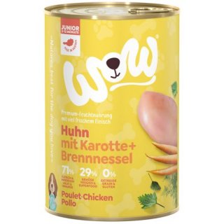 Wow Nassfutter Junior Huhn 6x400g