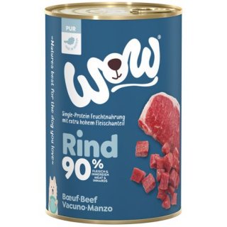 Wow Nassfutter Pur Rind 6x400g