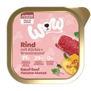 Wow Nassfutter Junior Rind 6x150g