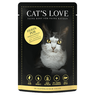 Cat´s Love Nassfutter Adult Huhn Pur 6x85g