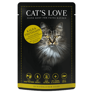 Cat´s Love Nassfutter Adult Kalb & Truthahn 6x85g