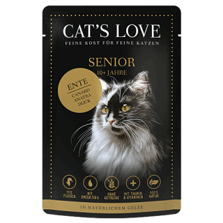 Cat´s Love Nassfutter Senior Ente 6x85g