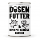 Schnauze&Co Hunde Nassfutter Rind mit Gemüse 6x400g