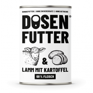 Schnauze&Co Hunde Nassfutter Lamm mit Kartoffel 6x800g