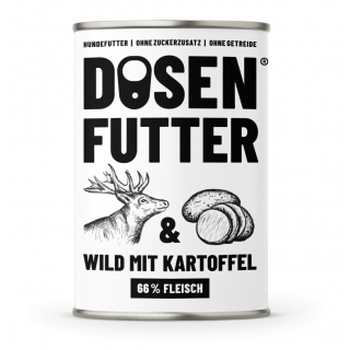 Schnauze&Co Hunde Nassfutter Wild mit Kartoffel 6x400g