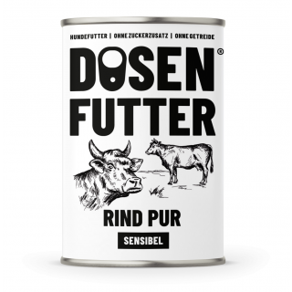 Schnauze&Co Hunde Nassfutter Rind Pur Sensibel 6x400g